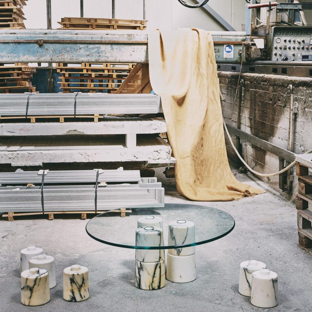 Low Marble Coffee Table by Samuele Brianza