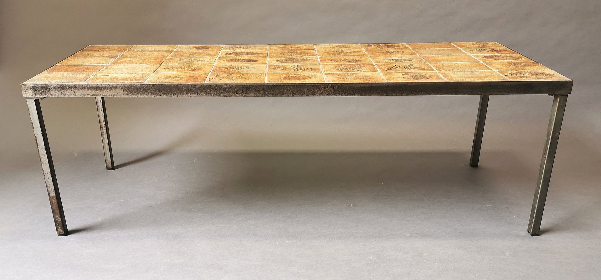 Low Rectangular Coffee Table by Roger Capron, 1970s