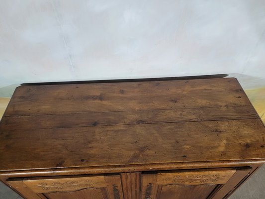 Low Sideboard Carved in Norman Oak-GBA-2043747