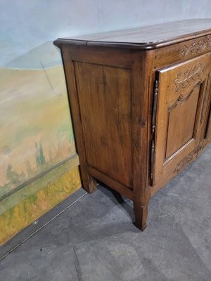 Low Sideboard Carved in Norman Oak-GBA-2043747