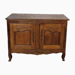 Low Sideboard Carved in Norman Oak-GBA-2043747