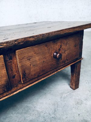 Low Spanish Folk Art Console or Coffee Table-RQV-1707086