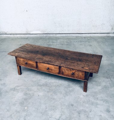 Low Spanish Folk Art Console or Coffee Table-RQV-1707086