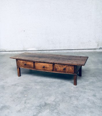 Low Spanish Folk Art Console or Coffee Table-RQV-1707086