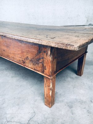 Low Spanish Folk Art Console or Coffee Table-RQV-1707086