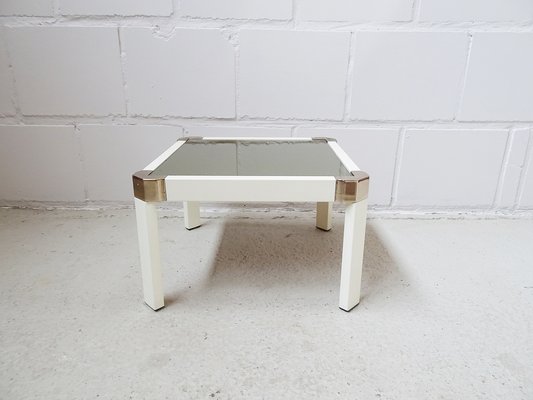 Low Table With Dark Mirror Glass, 1970s-POM-1177476