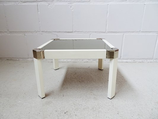 Low Table With Dark Mirror Glass, 1970s-POM-1177476