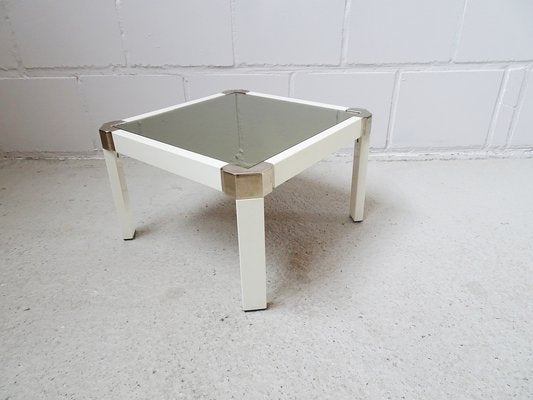 Low Table With Dark Mirror Glass, 1970s-POM-1177476