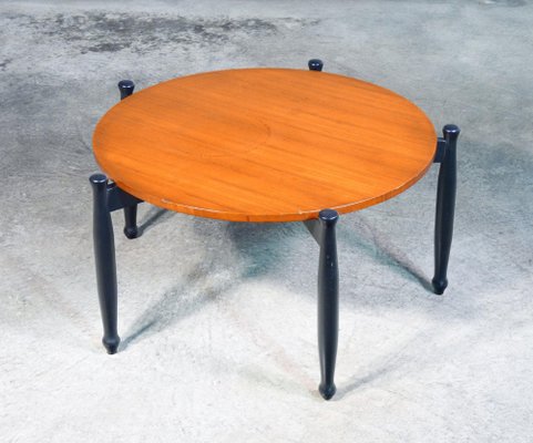 Low Wooden Table, 1970s-OJE-1796910