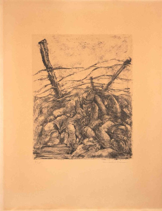 Luc-Albert Moreau, Soldiers, Lithograph, Early 20th Century