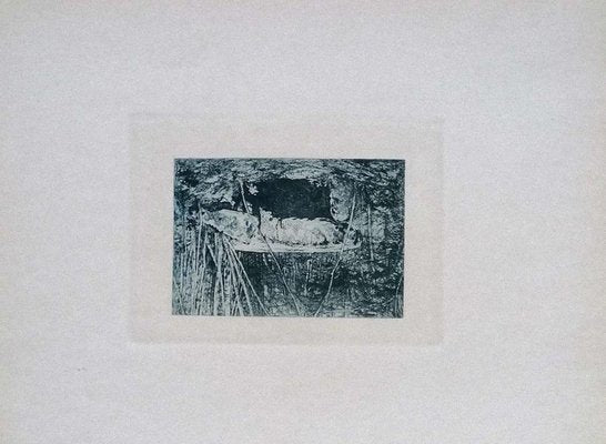 Luca Beltrami - Fontainebleau Forest - Original Etching - 1877-ZCI-835745