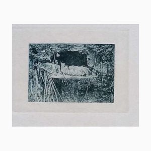 Luca Beltrami - Fontainebleau Forest - Original Etching - 1877-ZCI-835745