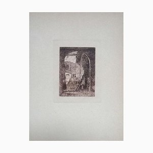 Luca Beltrami, Lombard Farmhouse, Etching on Cardboard, 1877-ZCI-1775664