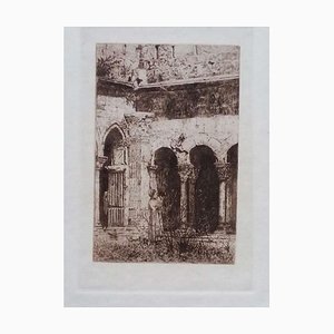 Luca Beltrami - St-trophime Cloister - Original Etching on Cardboard - 1877-ZCI-835735