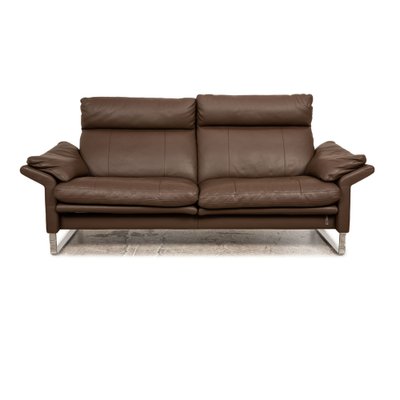 Lucca Leather Three-Seater Brown Sofa from Erpo-RQW-1748430