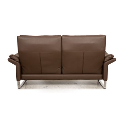 Lucca Leather Three-Seater Brown Sofa from Erpo-RQW-1748430