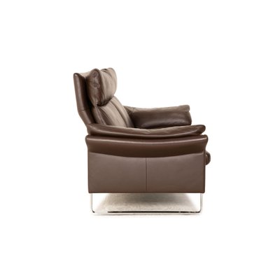 Lucca Leather Two Seater Brown Sofa from Erpo-RQW-1738006