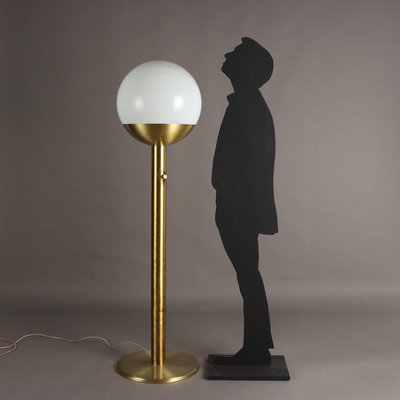 Luci P428 Floor Lamp in Brass & Glass by Pia Guidetti Crippa, Italy, 1970s-VMM-2042322