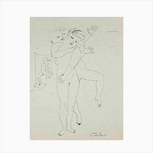 Lucien Coutaud, Nudes, Original Drawing, 1950s-ZCI-1362701