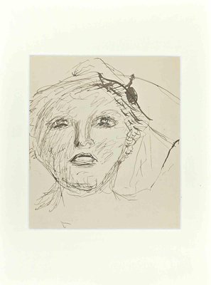 Lucien Coutaud, The Portrait, Original Drawing, 1930s-ZCI-1344716