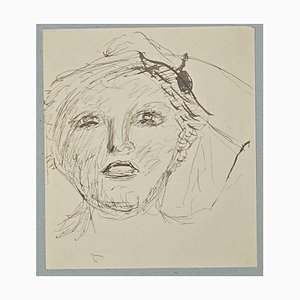 Lucien Coutaud, The Portrait, Original Drawing, 1930s-ZCI-1344716