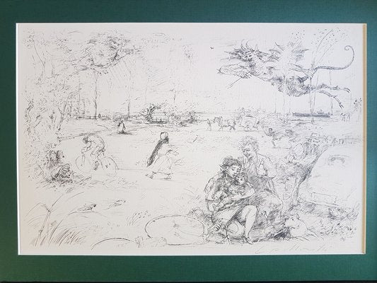 Lucien Philippe Moretti, God’s Poacher, 1977, Lithographs, Set of 7-KHH-1243088