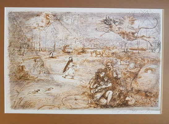 Lucien Philippe Moretti, God’s Poacher, 1977, Lithographs, Set of 7-KHH-1243088