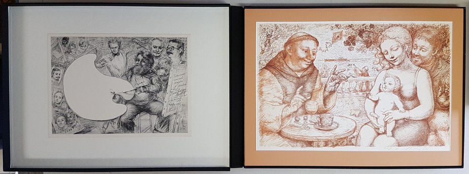 Lucien Philippe Moretti, God’s Poacher, 1977, Lithographs, Set of 7-KHH-1243088