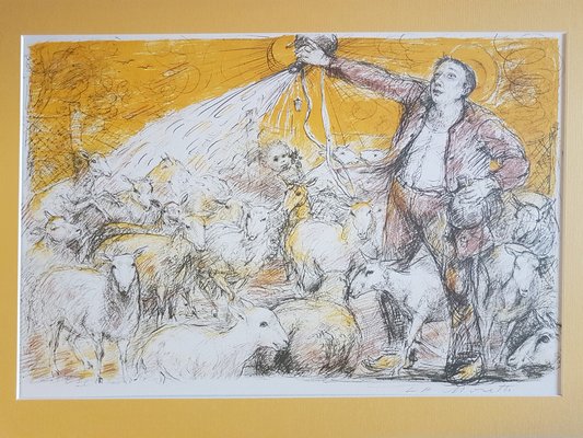 Lucien Philippe Moretti, God’s Poacher, 1977, Lithographs, Set of 7-KHH-1243088