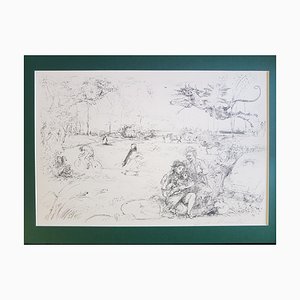 Lucien Philippe Moretti, God’s Poacher, 1977, Lithographs, Set of 7-KHH-1243088