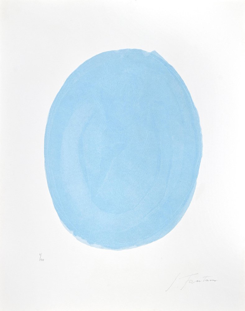 Lucio Fontana, Nudo Azzurro, Etching, 1967