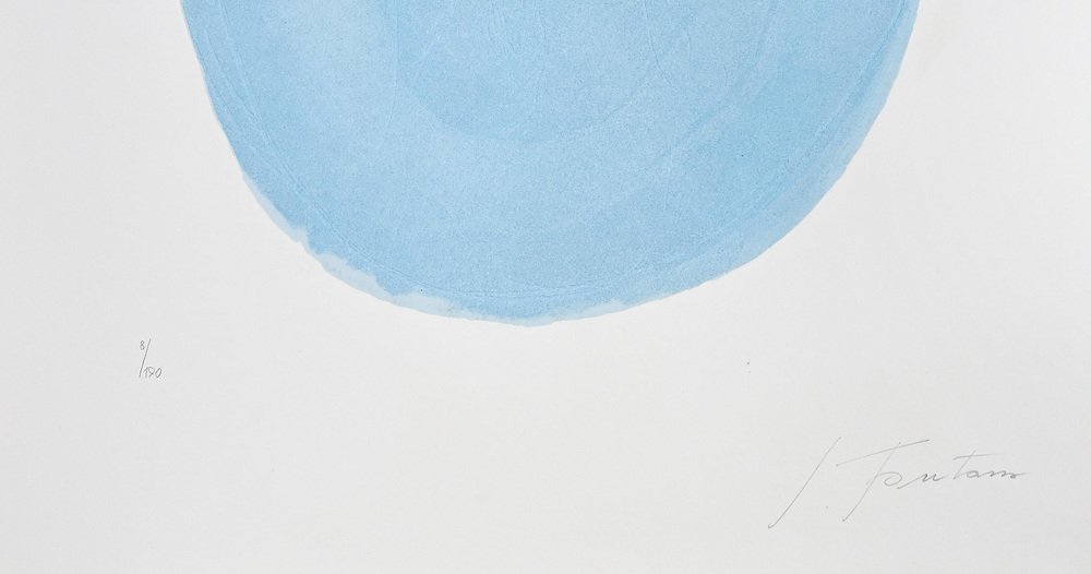 Lucio Fontana, Nudo Azzurro, Etching, 1967