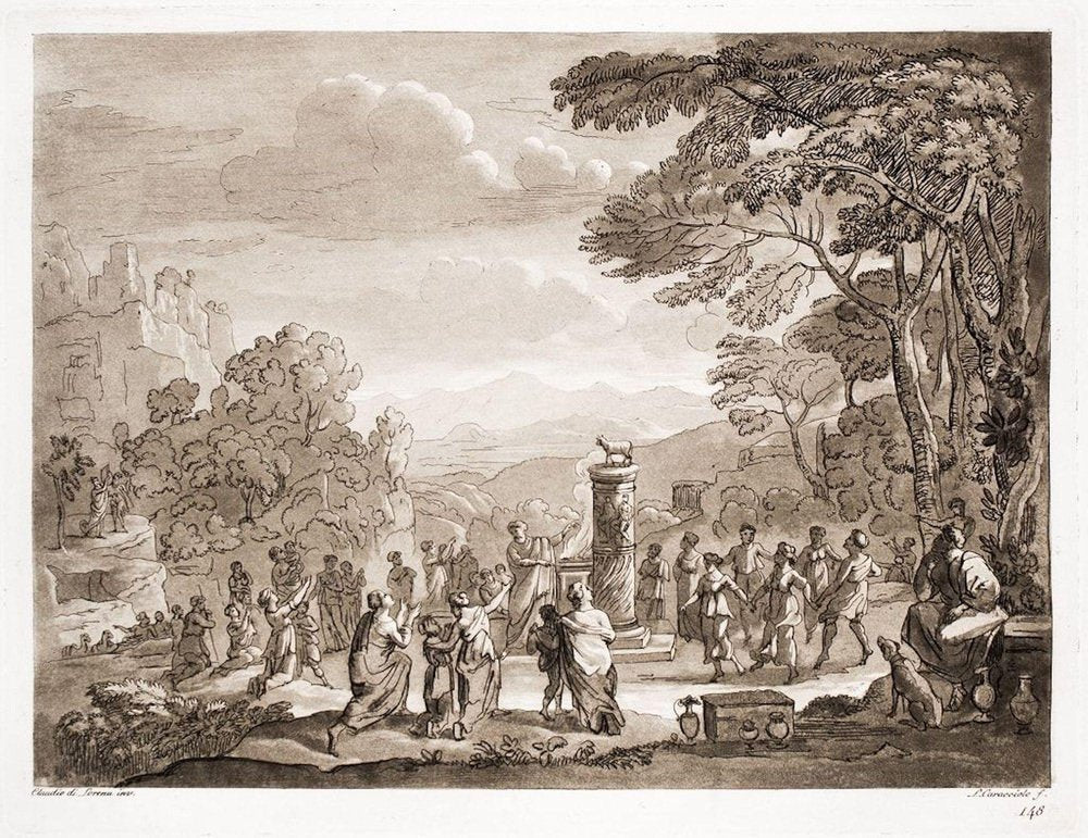 Ludovico Caracciolo after Claude Lorrain, Liber Veritatis, Etching, 1815