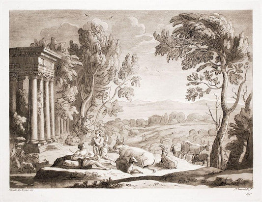 Ludovico Caracciolo after Claude Lorrain, Liber Veritatis, Etching, 1815