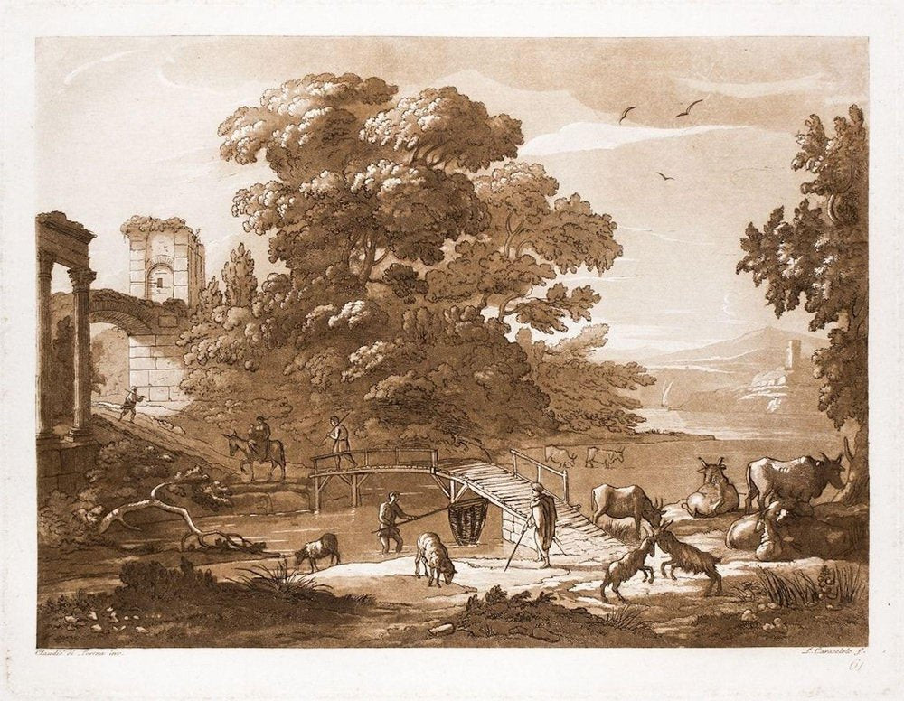 Ludovico Caracciolo after Claude Lorrain, Liber Veritatis, Etching, 1815