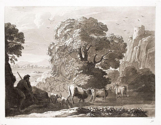 Ludovico Caracciolo after Claude Lorrain, Liber Veritatis, Etching, 1815