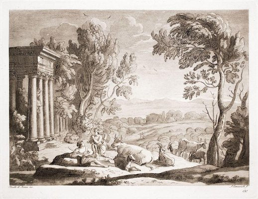 Ludovico Caracciolo after Claude Lorrain, Liber Veritatis, Etching, 1815-ZCI-1788488