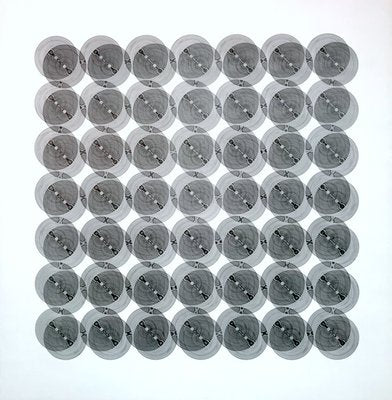 Ludwig Wilding, Single With 7 X 7 Circles, Zincography, 1968-NY-810980