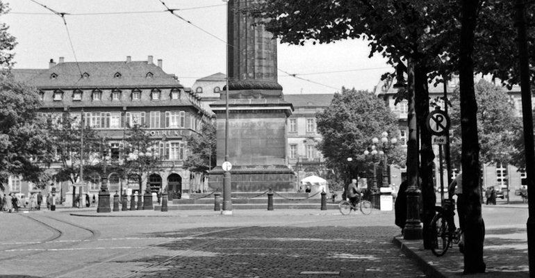 Ludwigs Column at Luisenplatz Square at Darmstadt, Germany, 1938, Printed 2021-DYV-997886