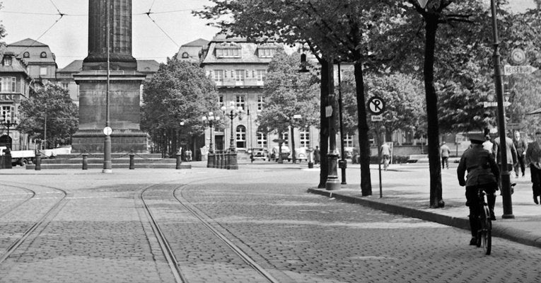 Ludwigs Column at Luisenplatz Square at Darmstadt, Germany, 1938, Printed 2021-DYV-997876