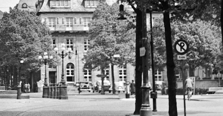 Ludwigs Column at Luisenplatz Square at Darmstadt, Germany, 1938, Printed 2021-DYV-997876