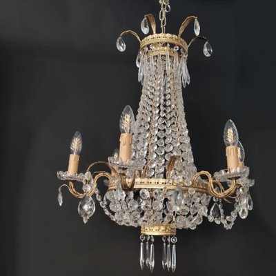 Lüstre a Corbeille Chandelier, 1890s-NWA-1730050