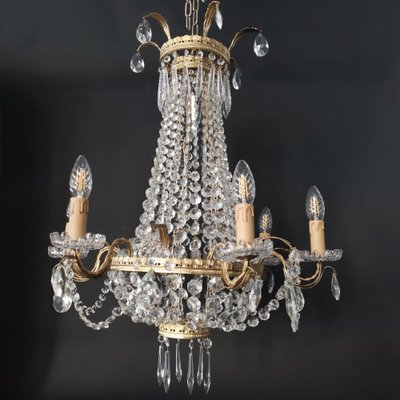 Lüstre a Corbeille Chandelier, 1890s-NWA-1730050