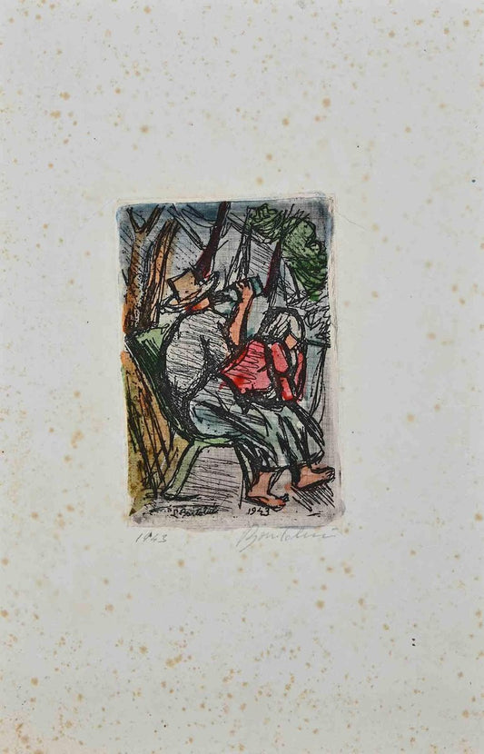 Luigi Bartolini, Merenda in campagna, Print, 1943