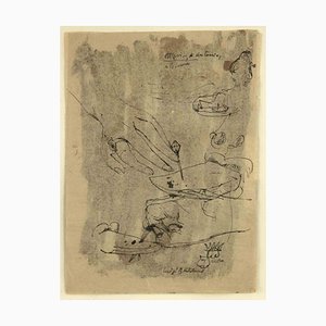 Luigi Bartolini, Sketches, China Ink Drawing, 1930-ZCI-1770019