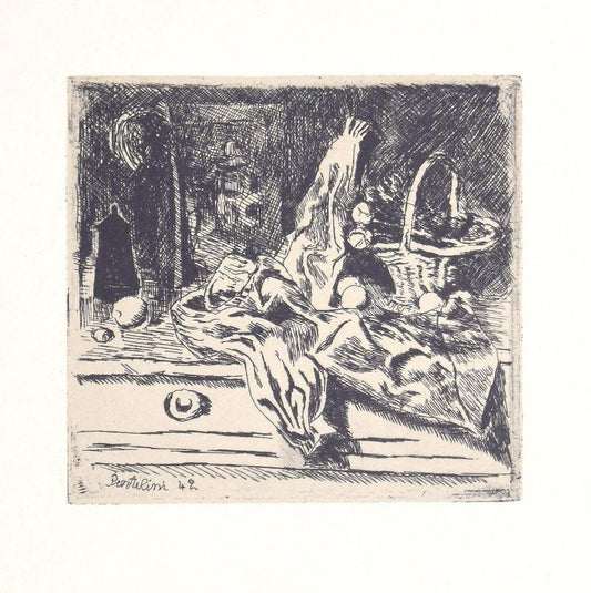 Luigi Bartolini, Still Life, 1942, Vintage Photo-Lithograph