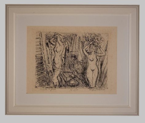 Luigi Bartolini - Window Front - Etching - Mid-20th-Century-ZCI-913403