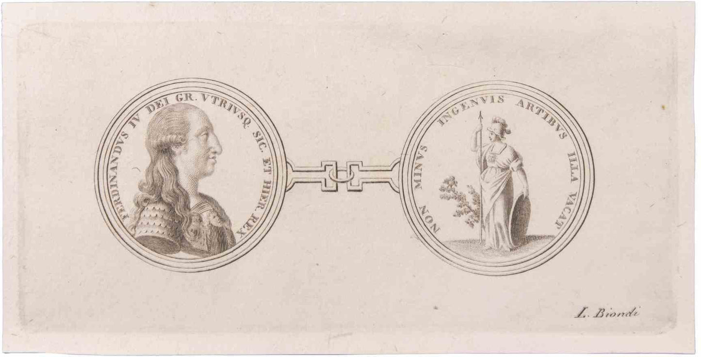 Luigi Biondi, Medallions, Etching, 18th Century