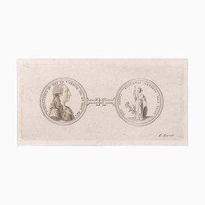 Luigi Biondi, Medallions, Etching, 18th Century-ZCI-1760601