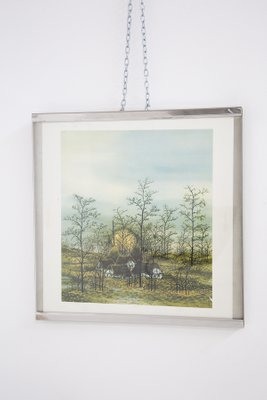 Luigi Caccia Dominioni and Vittorio Introini, Landscape, Mid-Century, Framed-RCE-1196085